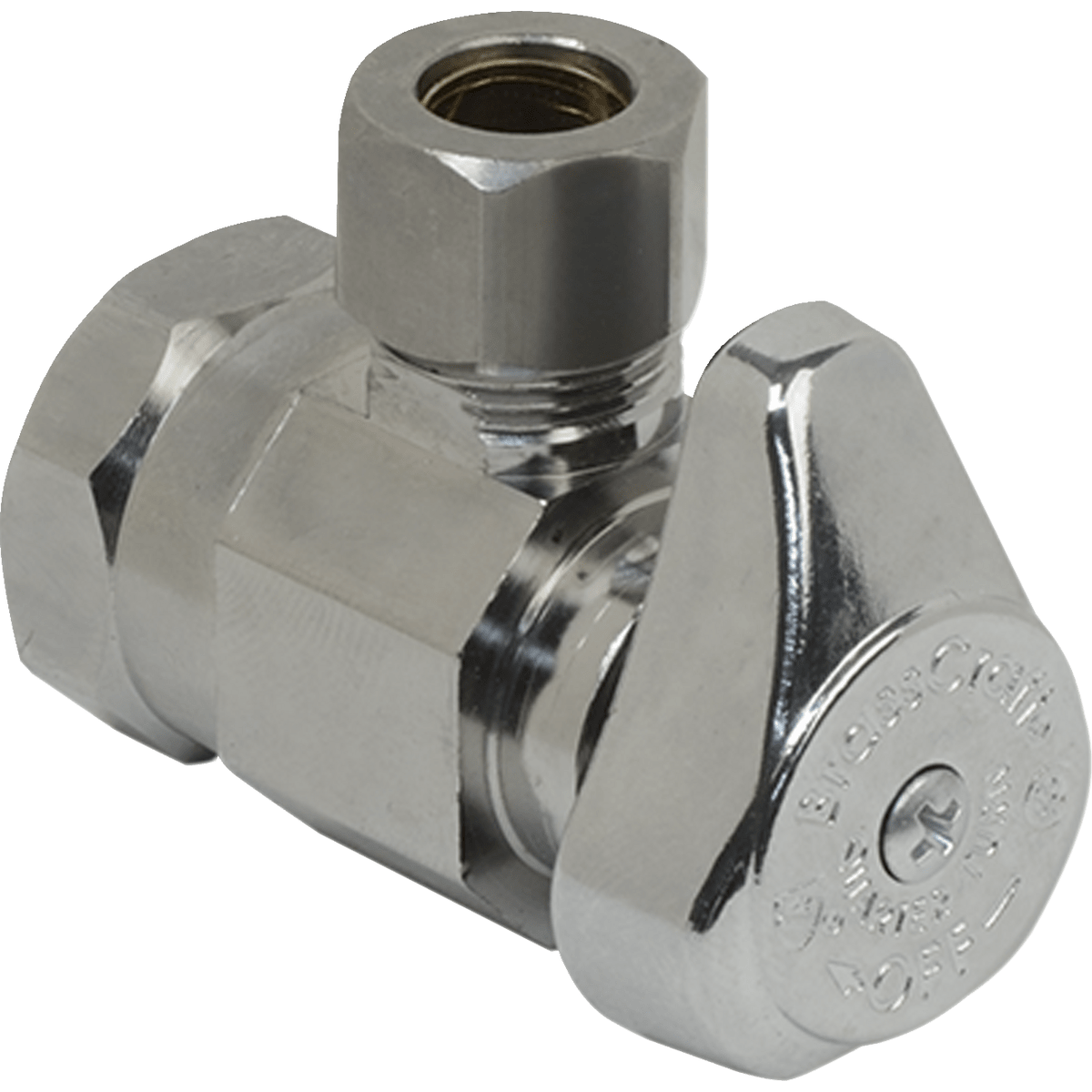1-Piece Turn Angle Stop Brass 1/2" x 3/8" FIP x Compression | G2R17X C