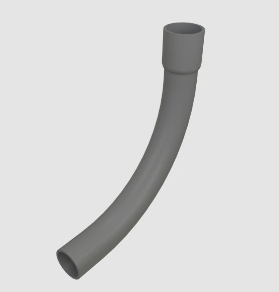 Electrical Conduit 90 Degrees Sweep Elbow, 2" Belled End PVC | 862295
