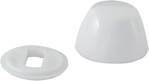 Round Cap, Plastic White, W/Washer Closet | 40035