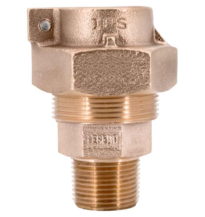LEGEND STRAIGHT COUPLER PEP COMP X MNPT 1" T4320NL LEAD FREE (PACK JOINT) 1"