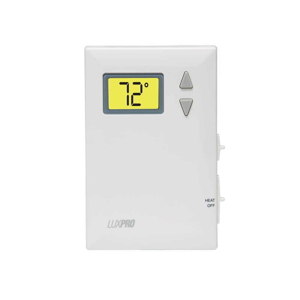 Lux Pro Manual Digital Thermostat, Heat Only No Fan | PSD010B-010