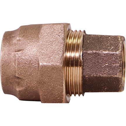 Adapter 1" Lead Free Brass, Ranger Compression x FNPT, Mac-Pac | 5196-004