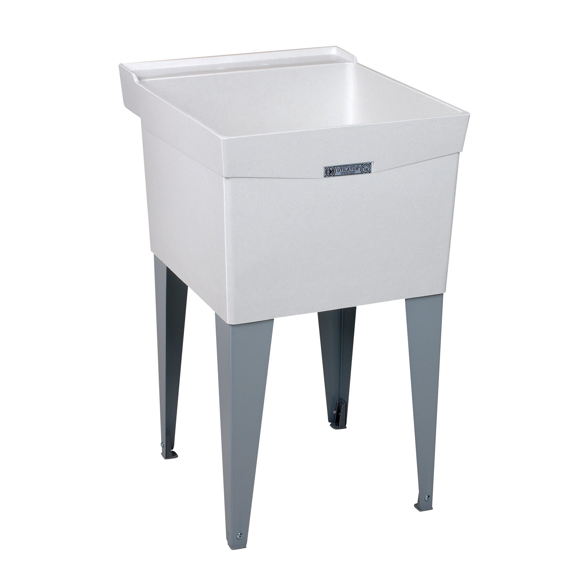 URASTONE UTILATUB Floor Mount Laundry Tub, Fiberglass Fl Mtd Tray, Durastone | 18F