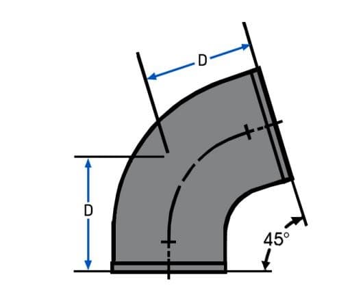 45 Degrees Elbow, 3" No-Hub Ductile Iron | 7340_alt