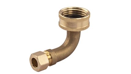 Dishwasher Elbow Connector, LF EL 3/8" X 3/4" FHT | 637B23HWP