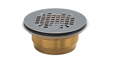 No-Caulk Shower Drain, Brass | 827-2B