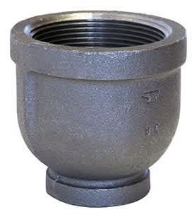 Domestic 90 Degrees Reducing Elbow, 3/4" x 1/2" Female x Female Ductile Iron Black | 310086004