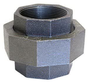 Domestic Union, 1" F x F Ductile Iron Black | 312822125