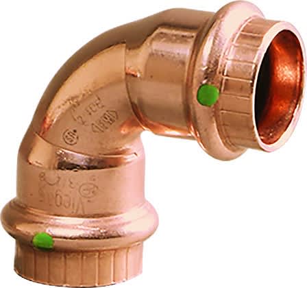 90 Degrees Elbow, 1-1/2" x 1-1/2" Press x Press Copper ProPress | 77037