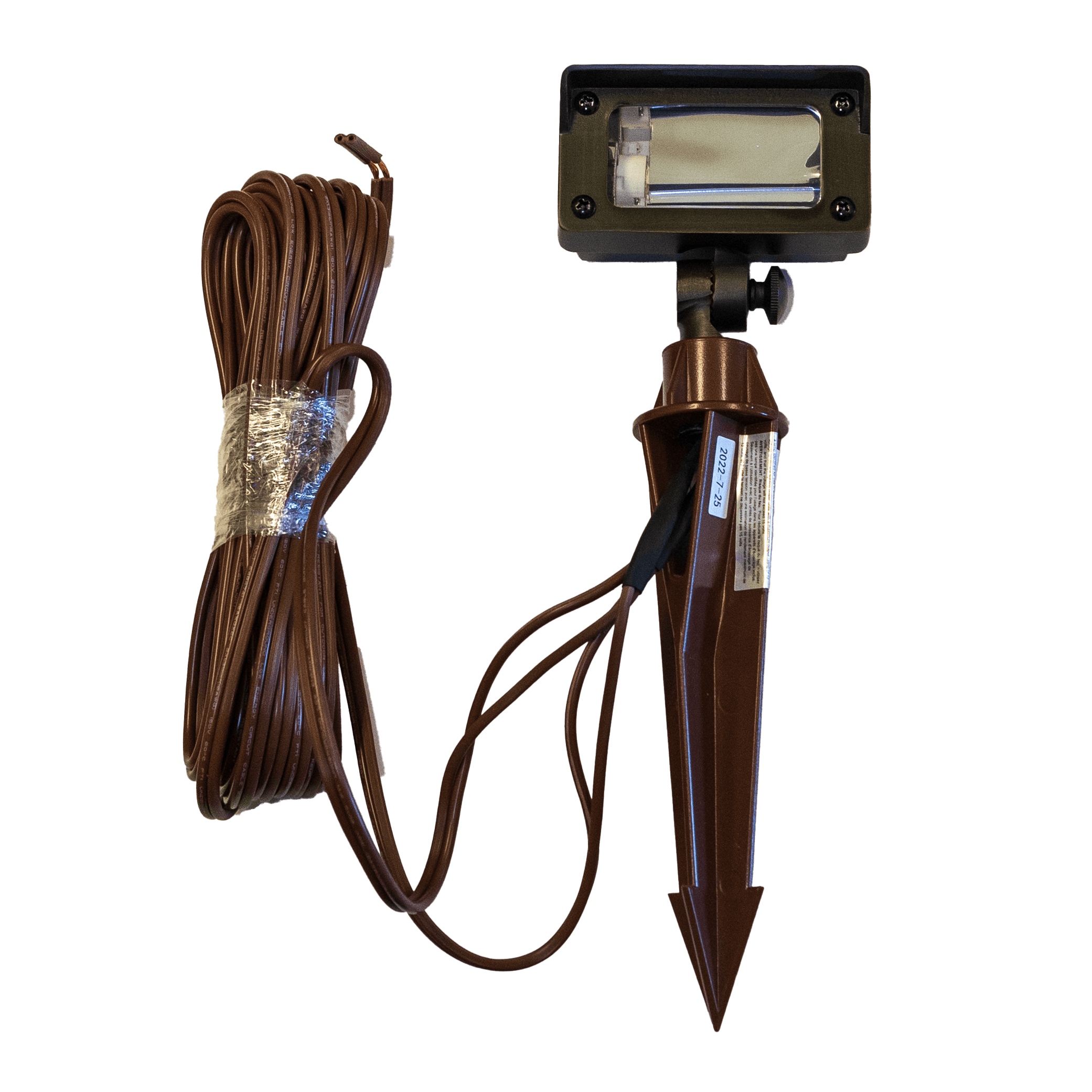 Alliance Bipin Lamp Base, Cast Brass 200 Lumen LED Lamp (Lbipin-Led-200Lm) Double Wier LED (18" & 25') Stake, Black | FL50-BLK-LED