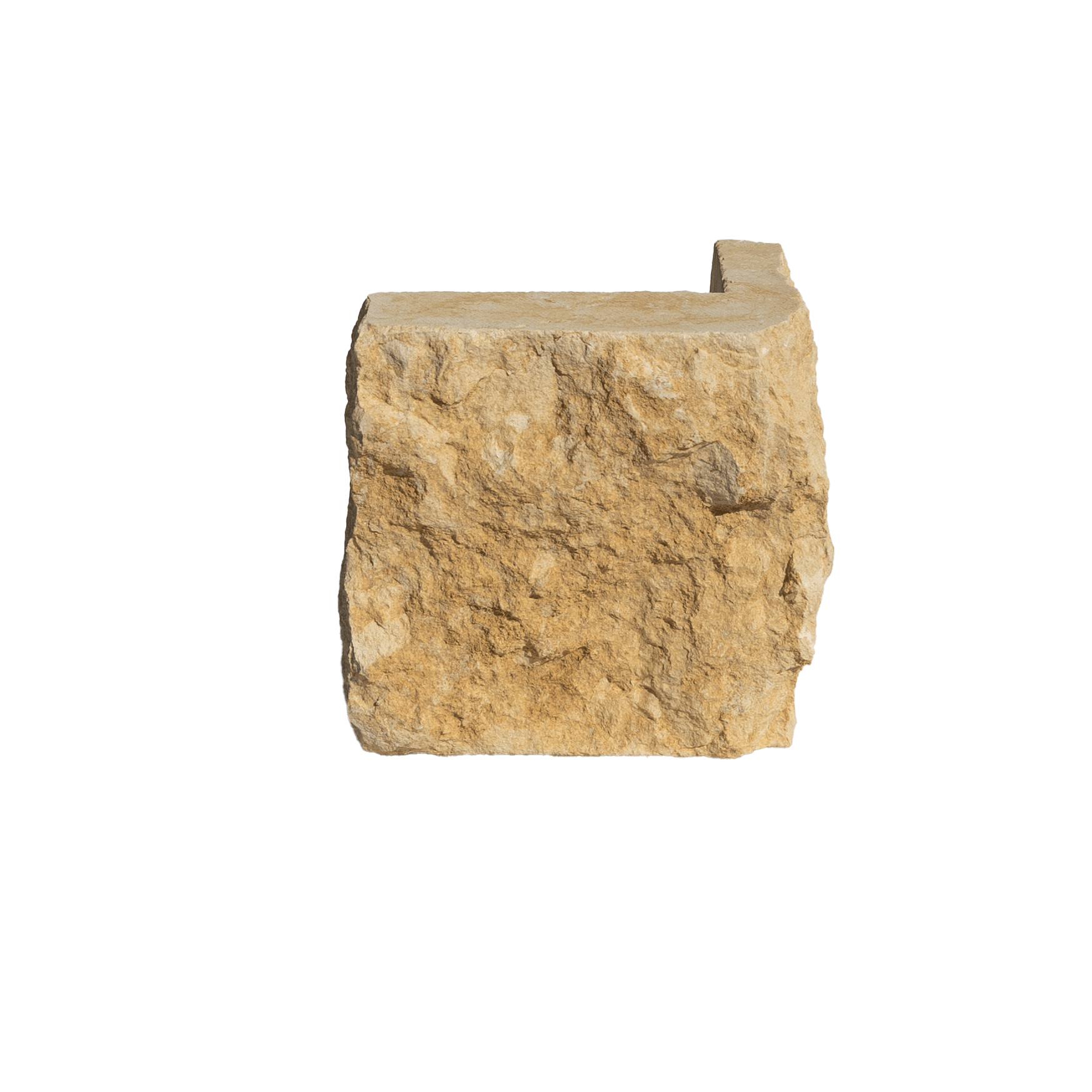 Nicotine Limestone Chop STB, Thin Veneer Corners, 4", 6", 8", 100 sq. ft./pallet