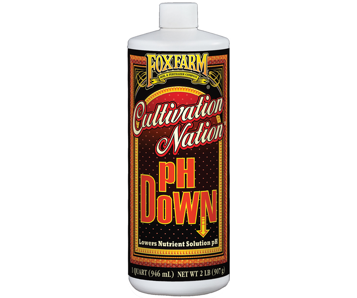 FoxFarm Cultivation Nation&reg; pH DOWN, 1 qt, case of 12