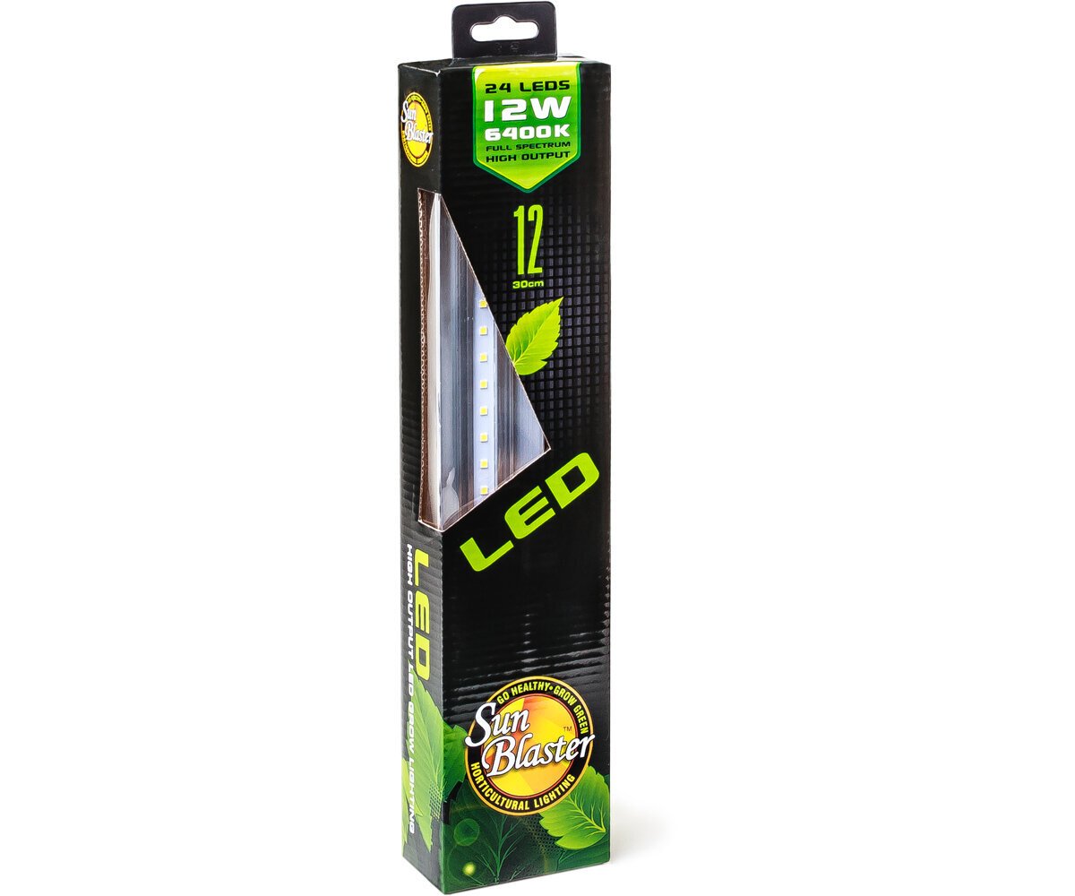 SunBlaster High Output 24-LED 6400K 12W Strip Light, 12"