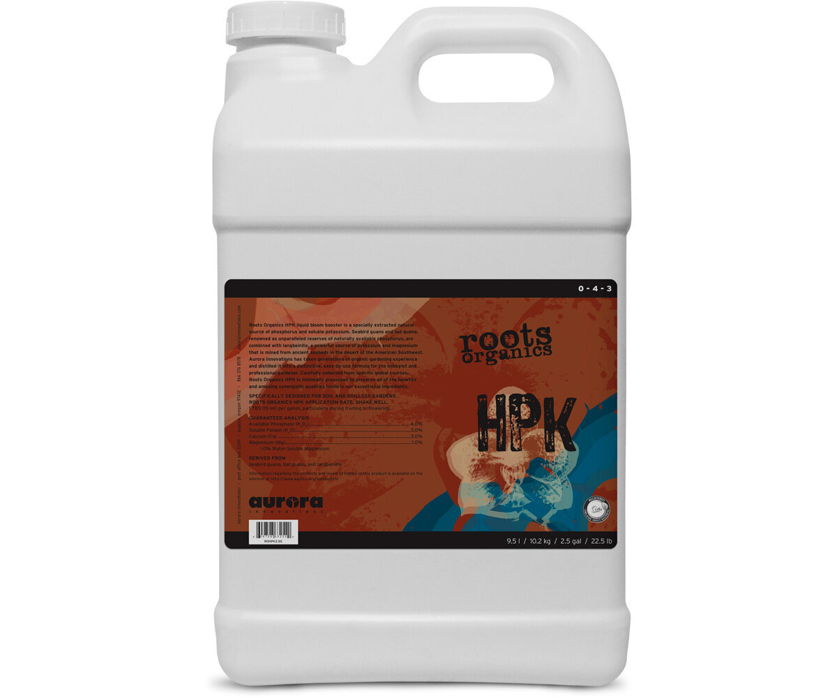 Roots Organics HPK 0-4-3, 2.5 gal