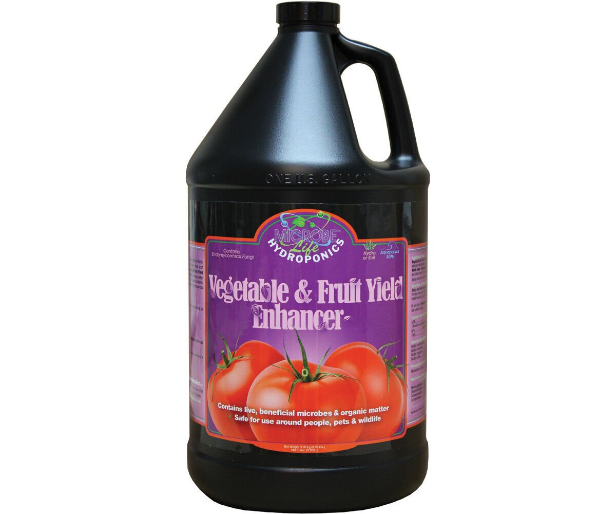 Microbe Life Hydroponics Vegetable & Fruit Yield Enhancer, 1 gal
