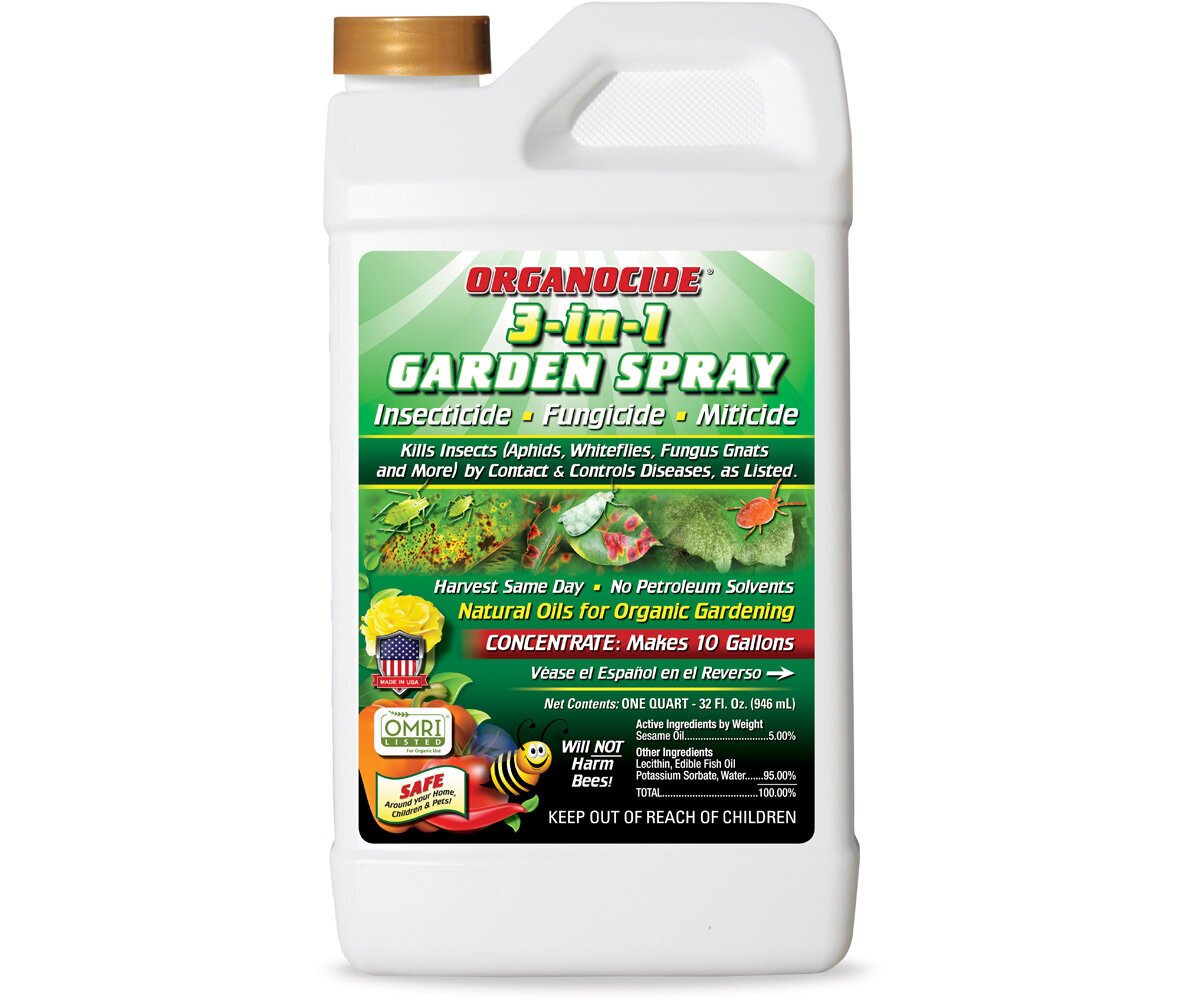 Organocide Bee Safe 3-in-1 Garden Spray, 1 qt