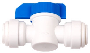 Hydrologic Inline Shut Off Valve, 3/8" QC x 3/8" QC