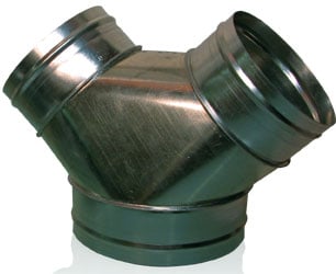 Y Connector, 4&quot; x 4&quot; x 4&quot;