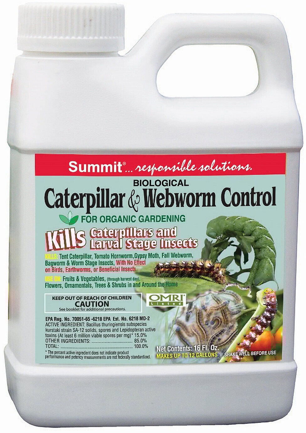 Summit Chemical Bio Caterpillar & Webworm Control, 16 oz