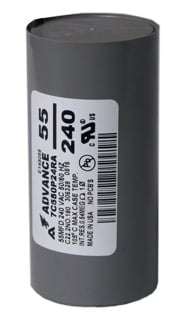 Capacitor, Sodium, 400W/Dry 55 MFD/240 VAC MIN (Advance)