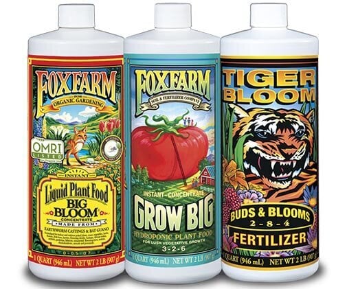 FoxFarm Hydro Formula Nutrients Trio, 3 qts