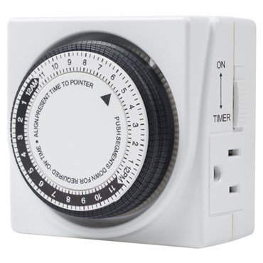 Hort2O 24hr Dual Outlet Mechanical Timer
