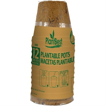 PlantBest 2.50" Biodegradable Coconut Coir Pot - 12 Pk