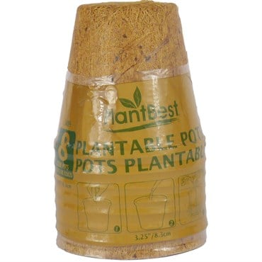 PlantBest 3.00" Biodegradable Coconut Coir Pot - 8 Pk
