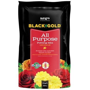Black Gold All Purpose Potting Soil w/CRF 1.5cf (50/PL)