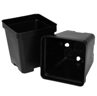 T. O. Plastics 03.25 Press Fit Pot Square Vacuum Deep 325 Black 450 Per Case 48 Cases Per Pallet 700014C Use 705115C With Tray