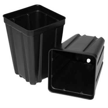 T. O. Plastics Square Vacuum Deep 355 Nursery Pot Black 450 Per Case 40 Cases Per Pallet 700035C 03.55
