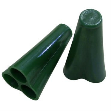 Bamboo Supply Trellis Cap Rubber Teepee Green 100/CS