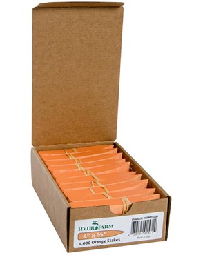 HDF 4"x5/8" Plant Stake Labels Orange