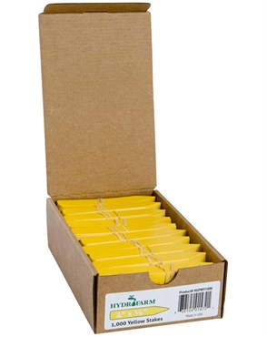 HDF 4"x5/8" Plant Stake Labels Yellow