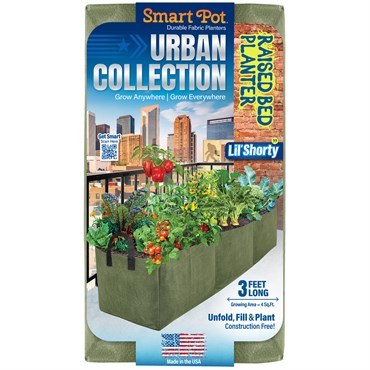 Smart Pot 3' Little Shorty Long Bed w/ Handles Green