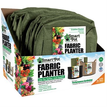 Smart Pot 5gal Multi Purpose Large w/Handles Green w/Display Box