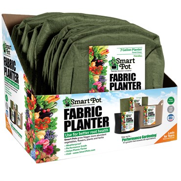 Smart Pot 7gal Salad & Herb Planter w/Handles Green w/Display Box