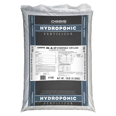 Jacks Prof Oasis Hydroponic 16-4-17 25Lb (80/Pl)