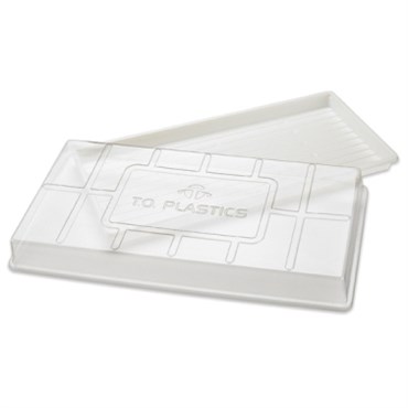 T. O. Plastics Clear Plastic Dome For Standard Flats St-F-1020 50/Cs 56Cs/Pl