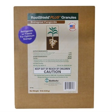 BioWorks RootShield Plus G 10Lb OMRI (Direct) ( Trichoderma harzianum strain T-22, Trichoderma virens strain G-41 ) 50 bag minimum buy
