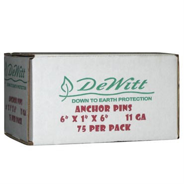 Dewitt 75pc 6"x1"x6" 11 Gauge Anchor Pin Box