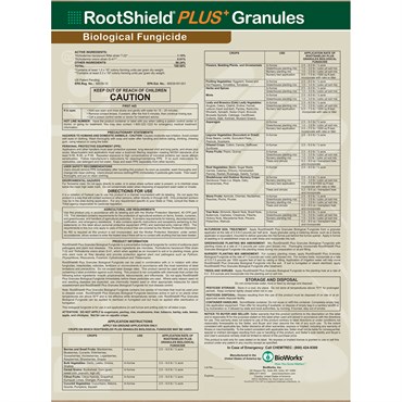 Bioworks Rootshield Plus G 500 Lb OMRI (DIRECT) ( Trichoderma harzianum strain T-22, Trichoderma virens strain G-41 )