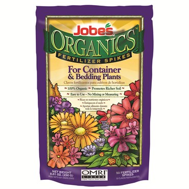 Jobes 50ct Organic Container & Annuals Fertilizer Spikes
