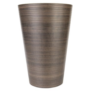 Gardener Select 12" Tall Round Planter Chocolate
