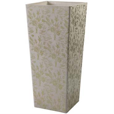 Gardener Select 13"x28" Mixed Stone White Planter