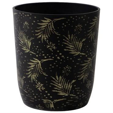 Gardener Select 11.8"x12.5" Mixed Stone Black Planter