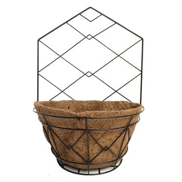 Gardener Select 14" Black Plaid Wall Planter 14"wx20"h 6/CS
