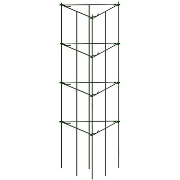 Gardener Select 33"x12" Triangle Folding Tomato Cage Green