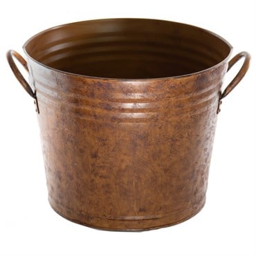 Gardener Select 11.8" Bucket Planter Rusty 11.8"x9.5"x9.6" 12/CS