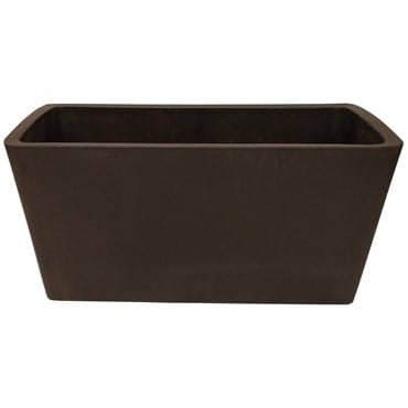 Gardener Select 10" Rectangle Balcony Planter Chocolate